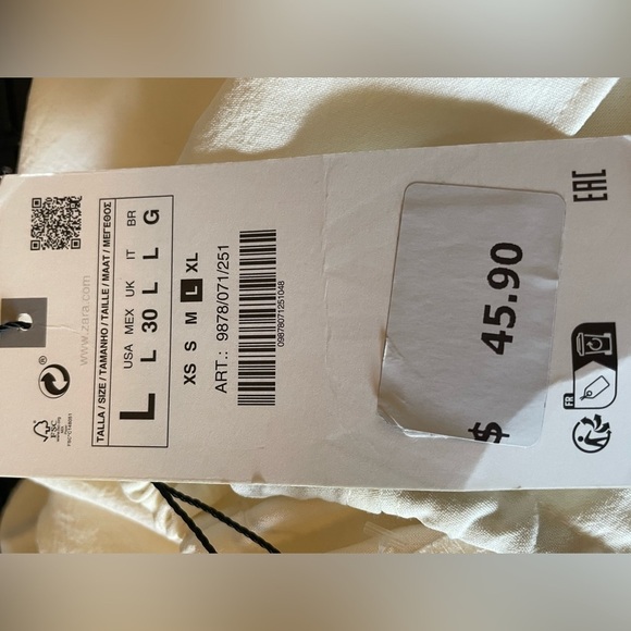 NWT Zara ecru blouse - Picture 4 of 8